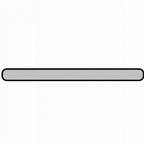 Barra piatta in alluminio grezzo| bordi tondi | barra da 1 mt | per mobili e strutture | varie misure